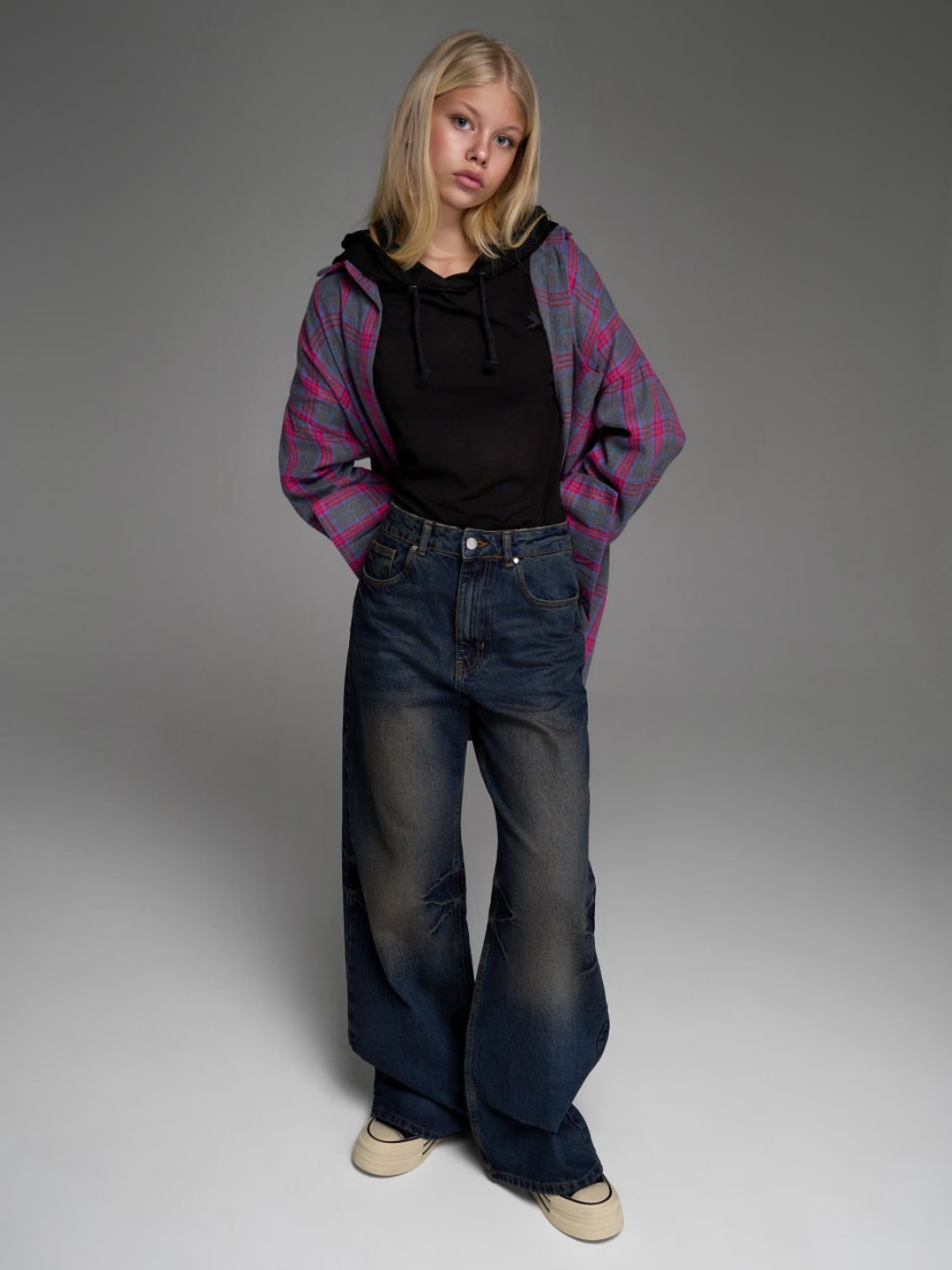 Джинсы  1, размер 158, синий — фото 1