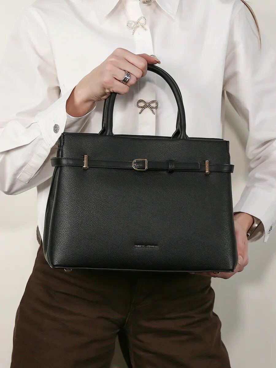 Сумка тоут DAVID JONES, черный — фото 1