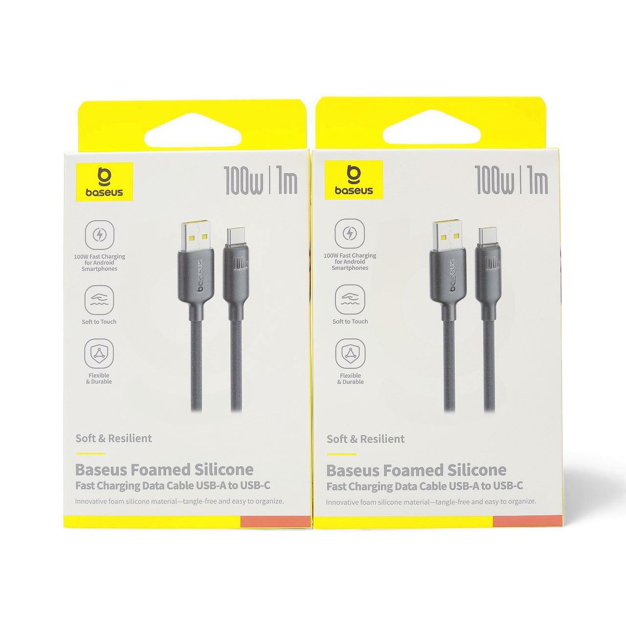 Оригинальный USB-кабель BASEUS Type C 100W для быстрой зарядки и передачи данных