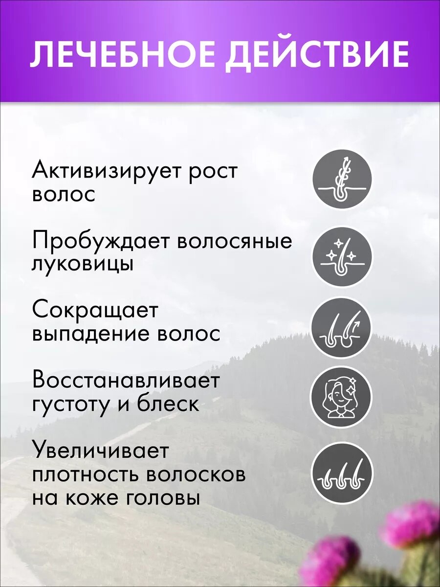 Масло Floresan Ф-82 "Активное репейно-перечное", против выпадения волос, 100мл — фото 1