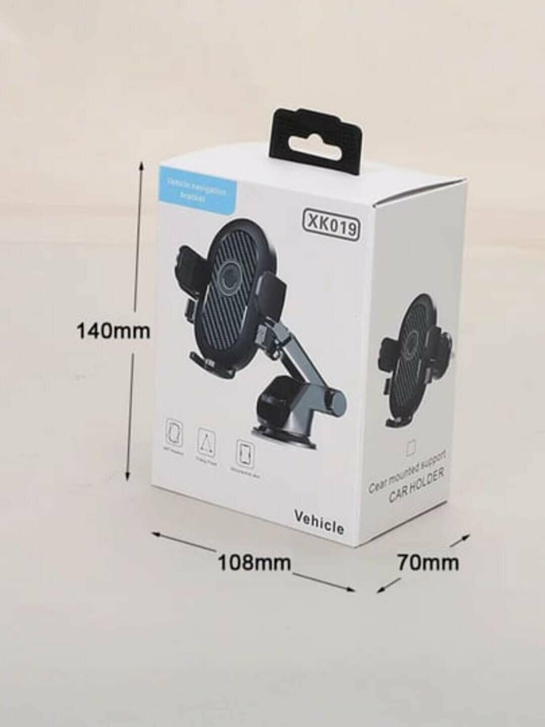 Автодержатель для телефона на панель или стекло с мощной вакуумной присоской, универсальный — фото 1