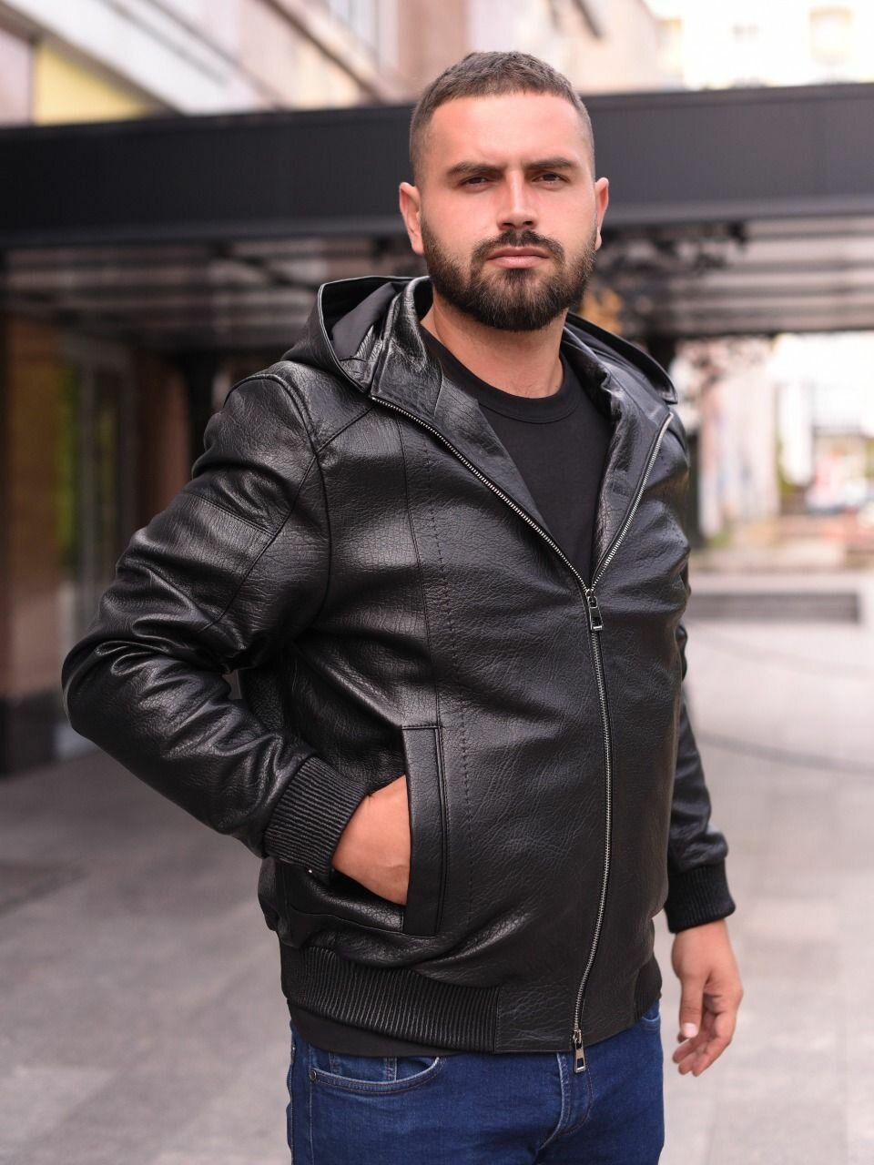 Куртка кожаная