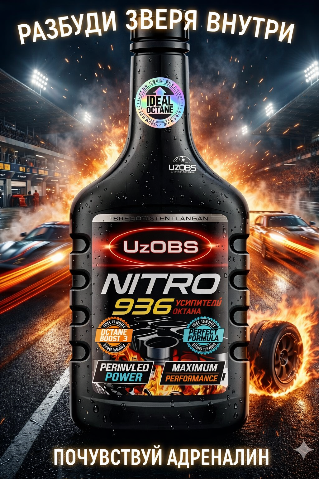 Uz obs Nitro936 октан Улучшает качество бензина и увеличивает октан