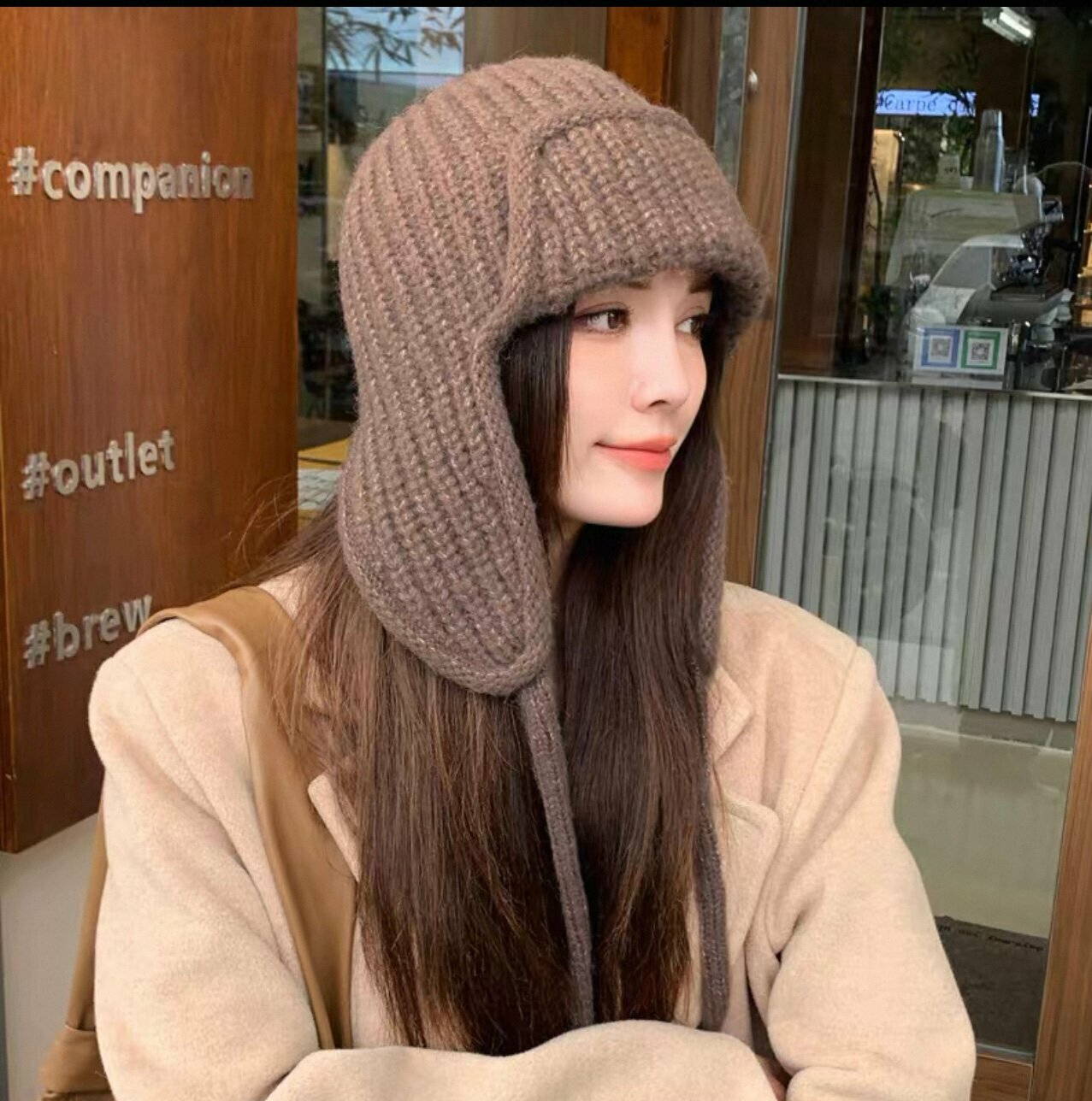 Шапка-ушанка для женщин