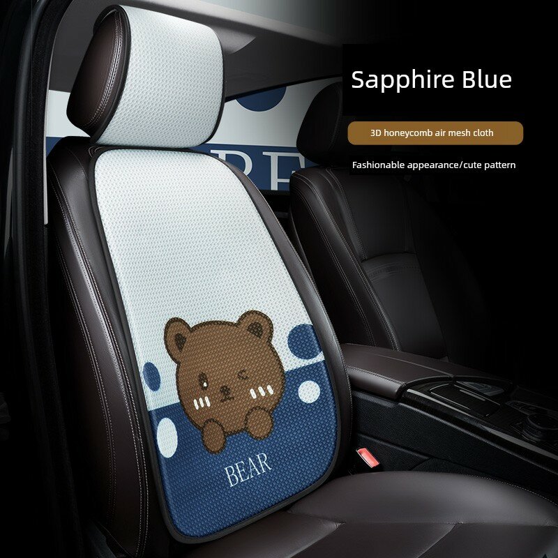 Mengchao Bear Голубой Сиденье С Подголовником 1 Шт. Для Автомобильного Сиденья Универсальная Подгонка