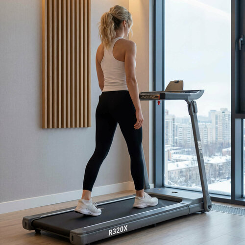 Беговая дорожка UNIX Fit R-320X, черный/серый металлик