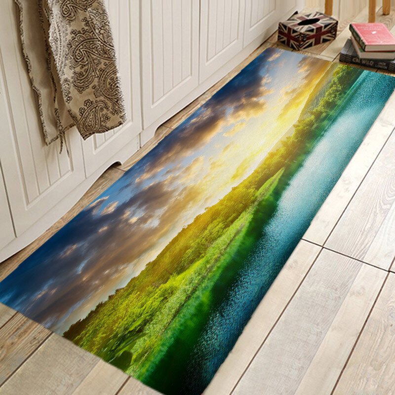 Высококачественный фланелевый коврик для ванной, 60x180см, впитывающий коврик для гостиной и прихожей