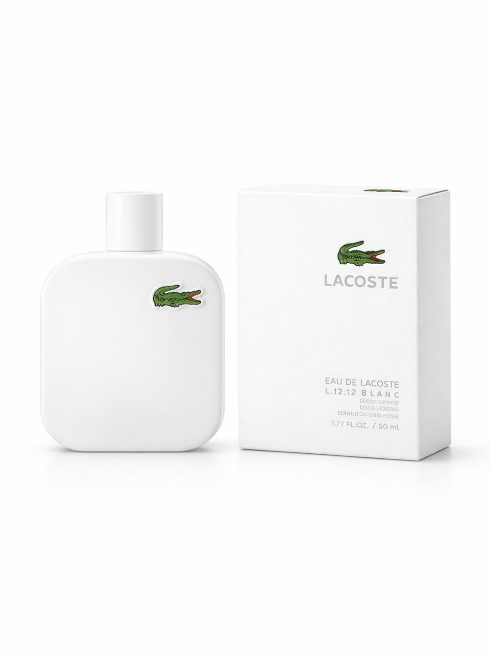 Туалетная вода Lacoste L.12.12 Blanc для мужчин, древесно-фужерный аромат, 50 мл