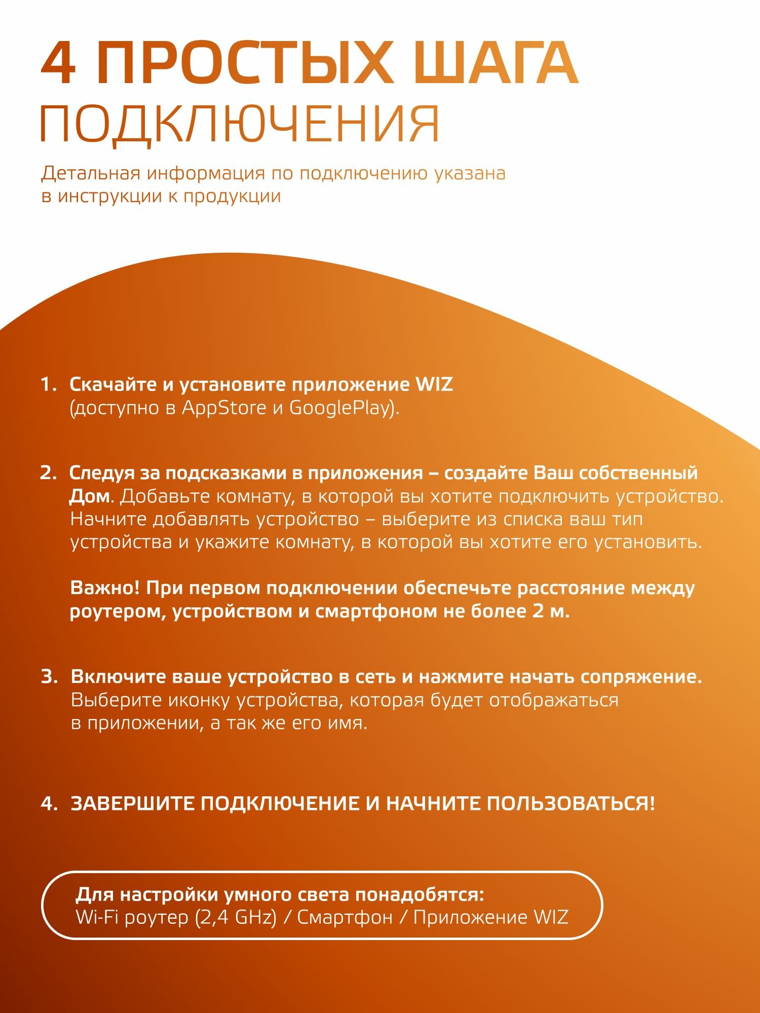 Умный датчик движения SmartHome 1,5W 3V Wi-Fi 3м 120 град Gauss — фото 1