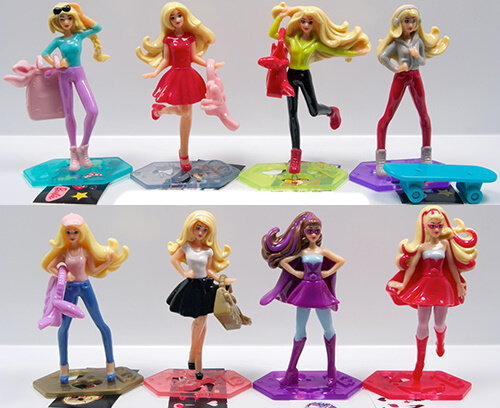 Фигурки игрушки киндер сюрприз Барби коллекция Ferrero 7шт