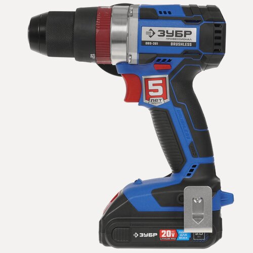 Изображение товара Дрель-шуруповерт аккумуляторная ЗУБР Профессионал DBS-201-22 синий/черный, 2Ач