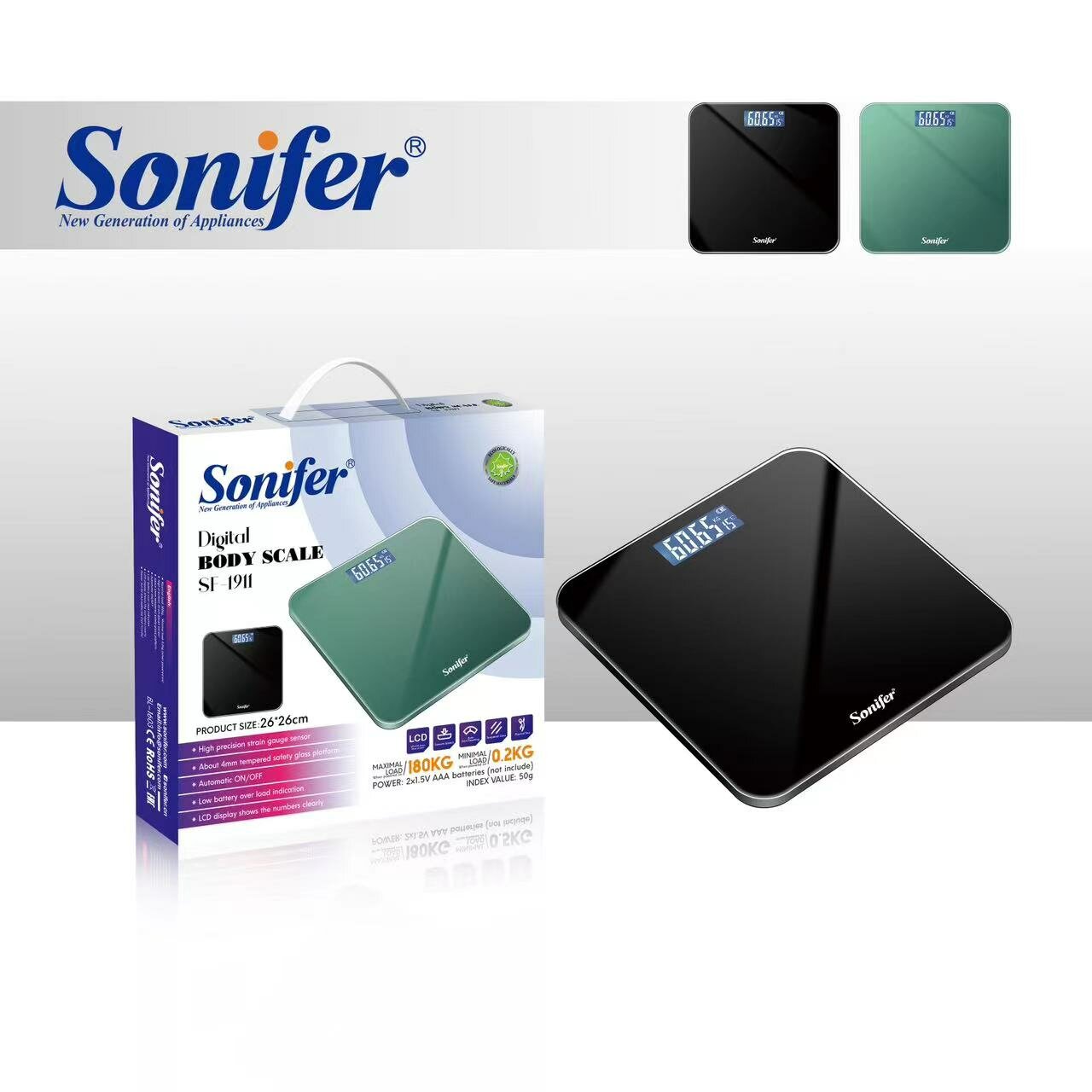 Электронные кухонные весы Sonifer SF-1911 с высокой точностью измерения, LCD-дисплеем и функцией