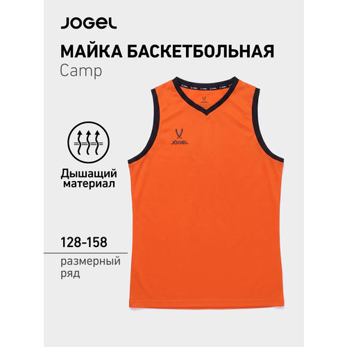 фото Майка спортивная jogel, размер 146-150, оранжевый