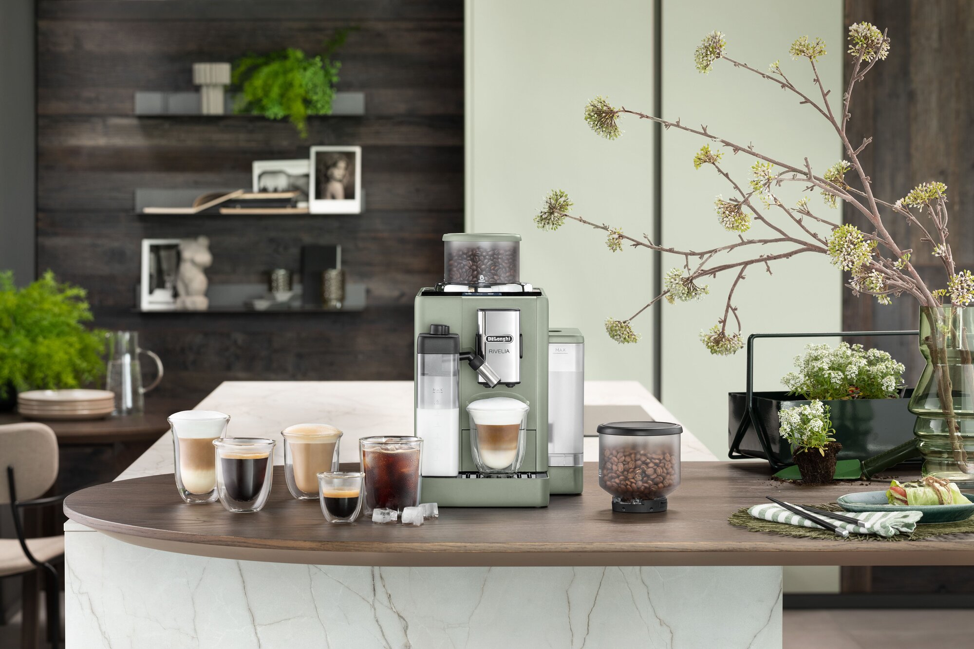 Автоматическая кофемашина DeLonghi EXAM441.55. GR Rivelia Зеленый — фото 27