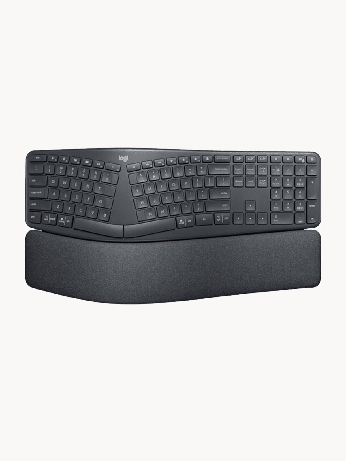 Мембранная, механическая, беспроводная Logitech Ergo K860 B2B, графит, для игр, беспроводная, Bluetooth/USB, без подсветки