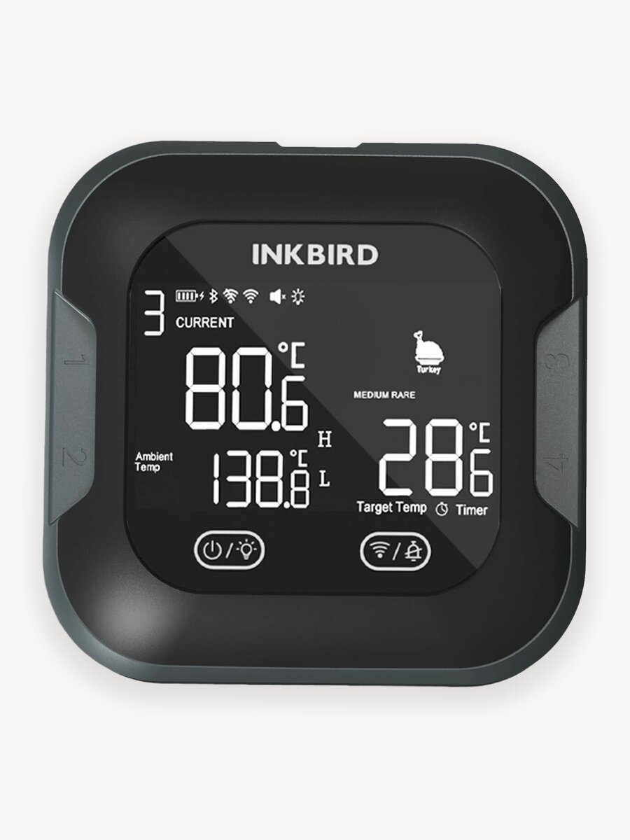 Кулинарный термометр термощуп INKBIRD, 4 щупа, IBT-24SPH, WI-FI, Bluetooth
