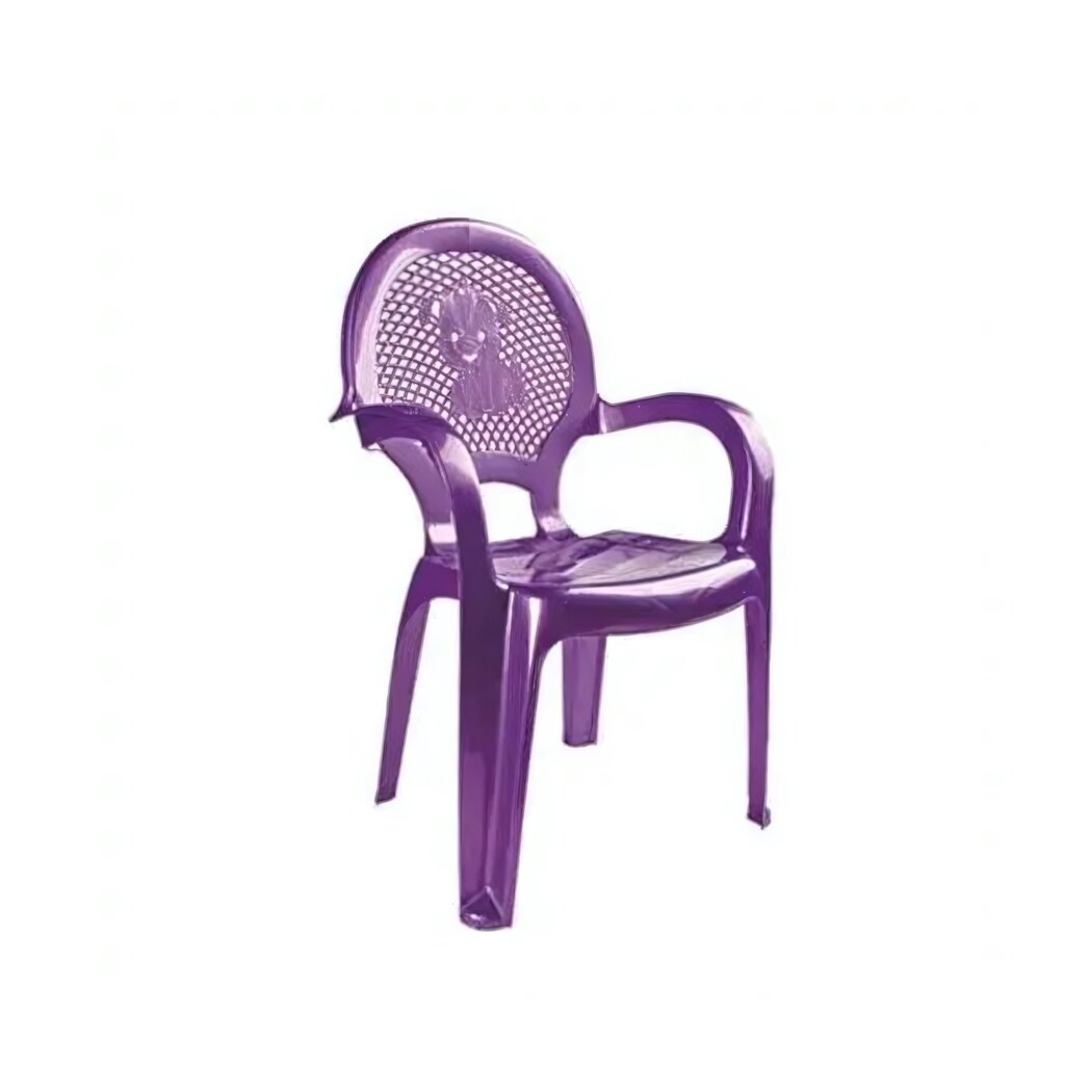 Стульчик детский пластиковый, цвет фиолетовый, прочный и удобный