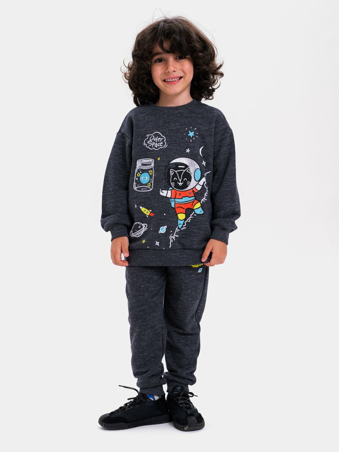 Толстовка neo, размер 110, черный — фото 1