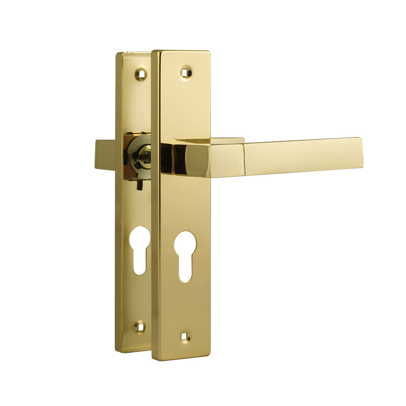 Ручка дверная на планке 109-55 мм золото Нора-М 16904