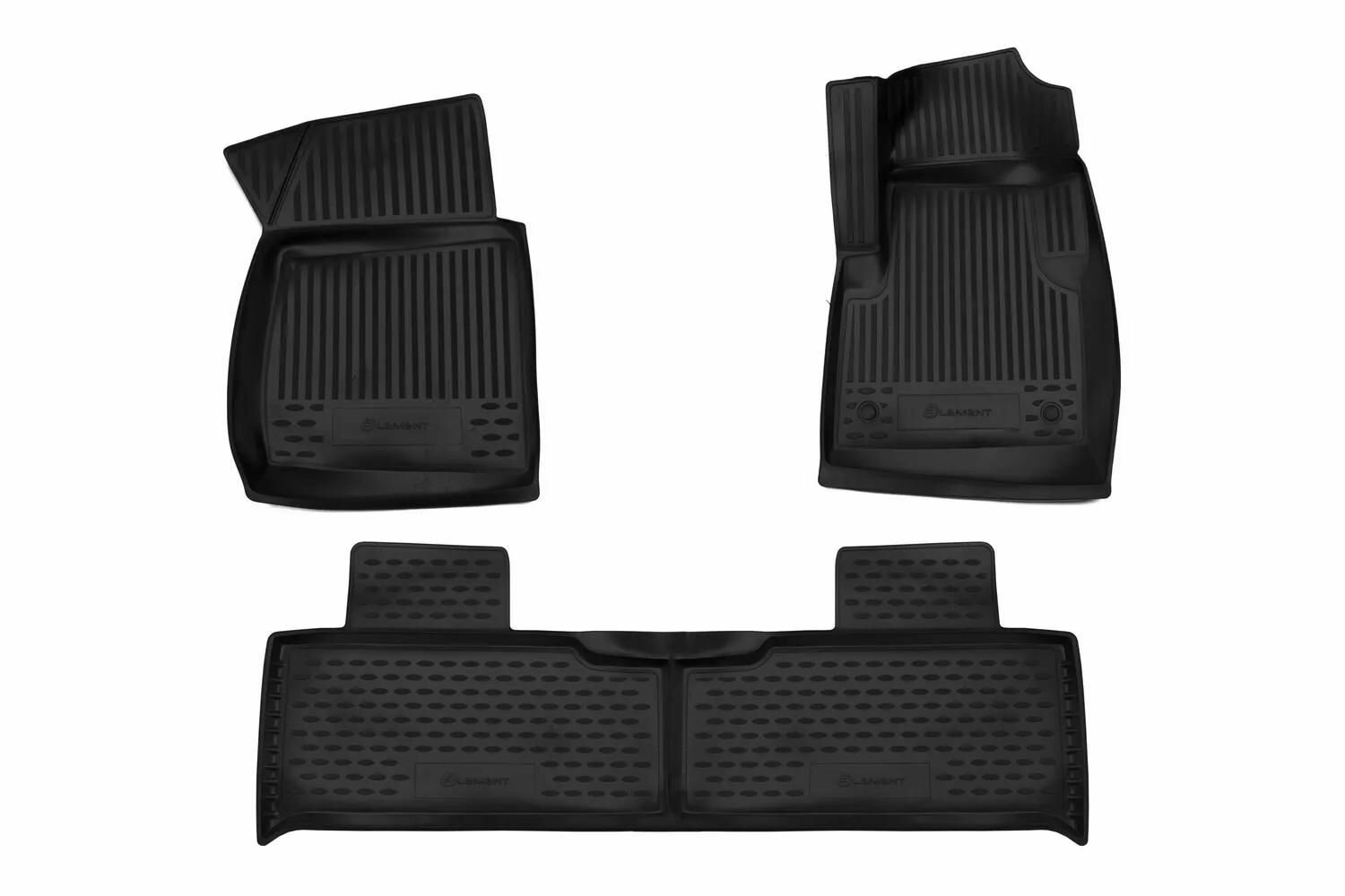 Коврики ELEMENT 3D в салон УАЗ Patriot 3163 с 2014 годА полиуретан 3 шт