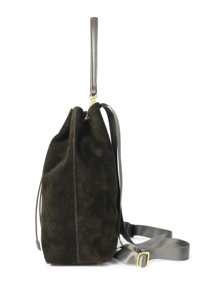 Рюкзак Paprika Bag Italy, фактура бархатистая, коричневый — фото 1