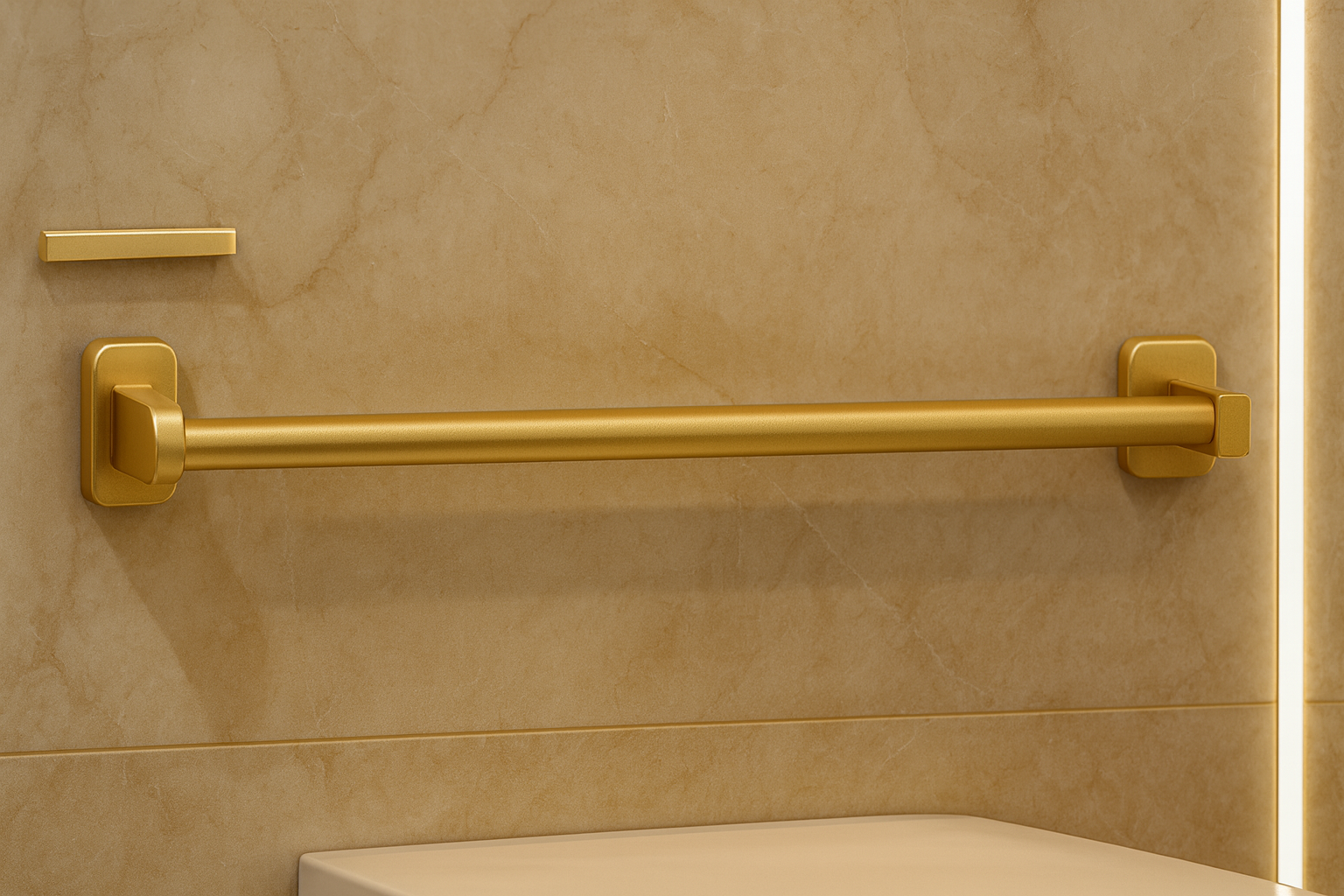 Держатель для полотенец горизонтальный матовое золото PM3110-2Go настенный