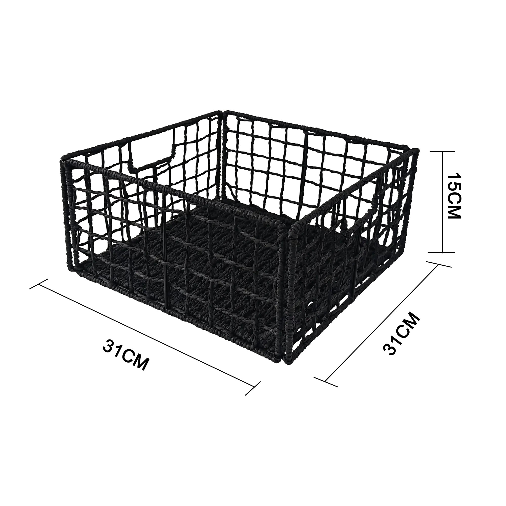 Короб-органайзер черная бумага M KONSENSA KUB