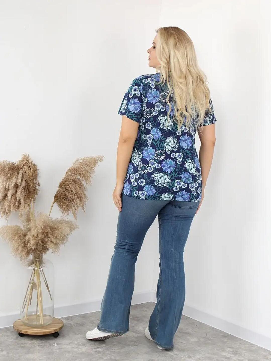 Футболка спортивная, размер 54-56, темно-синий — фото 1