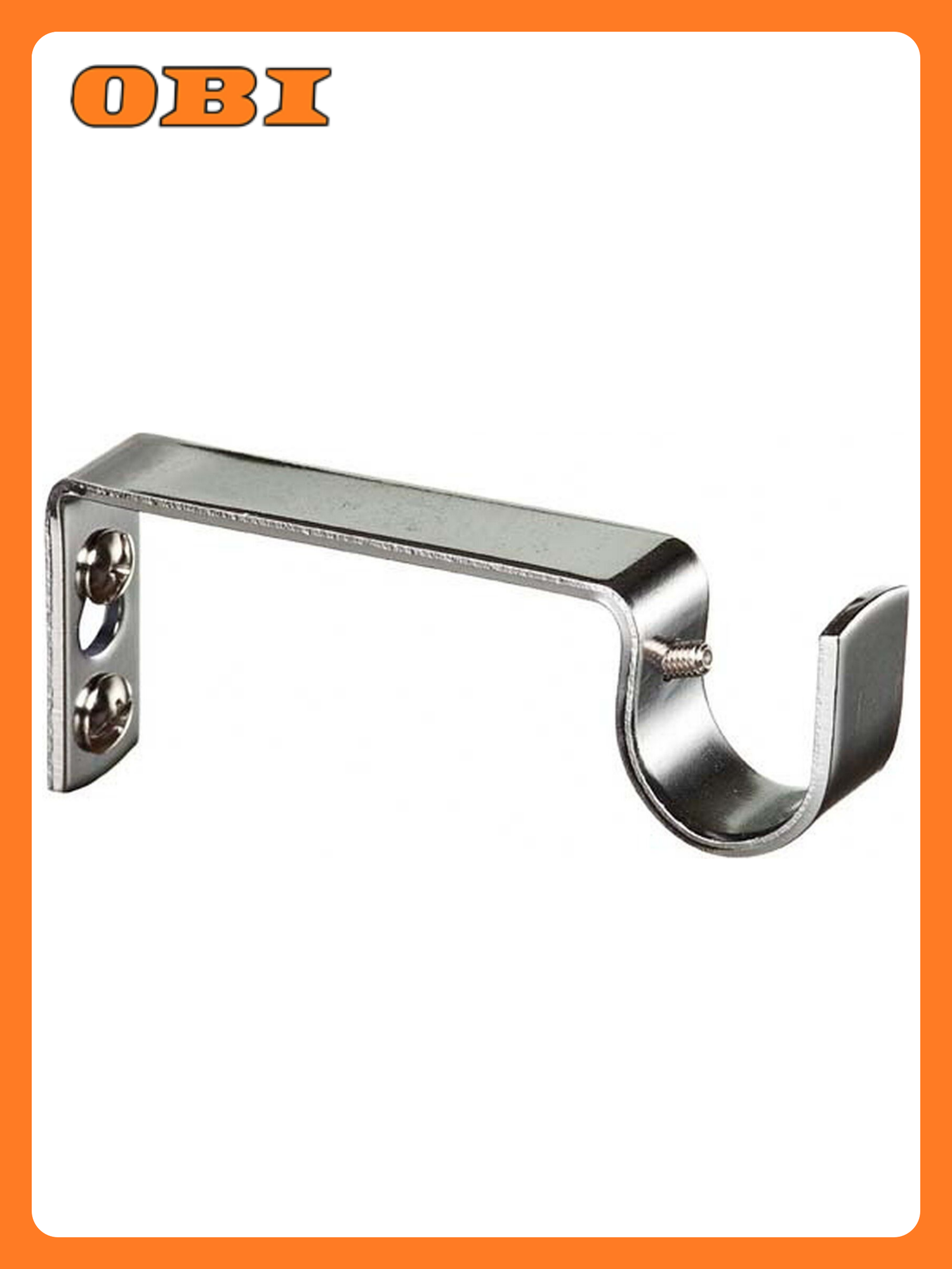 Держатель для карниза 1 ряд Home Access металл хром d20 мм 10 см