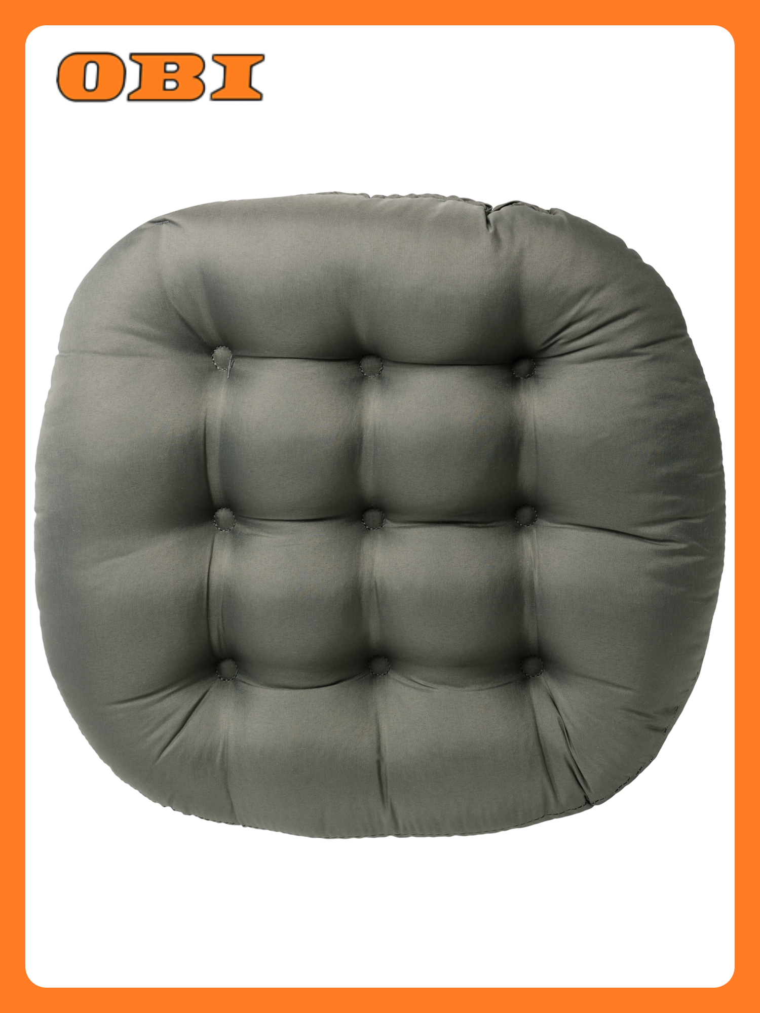 Сидушка для стула Бельвита 53279 серая 38x38 см