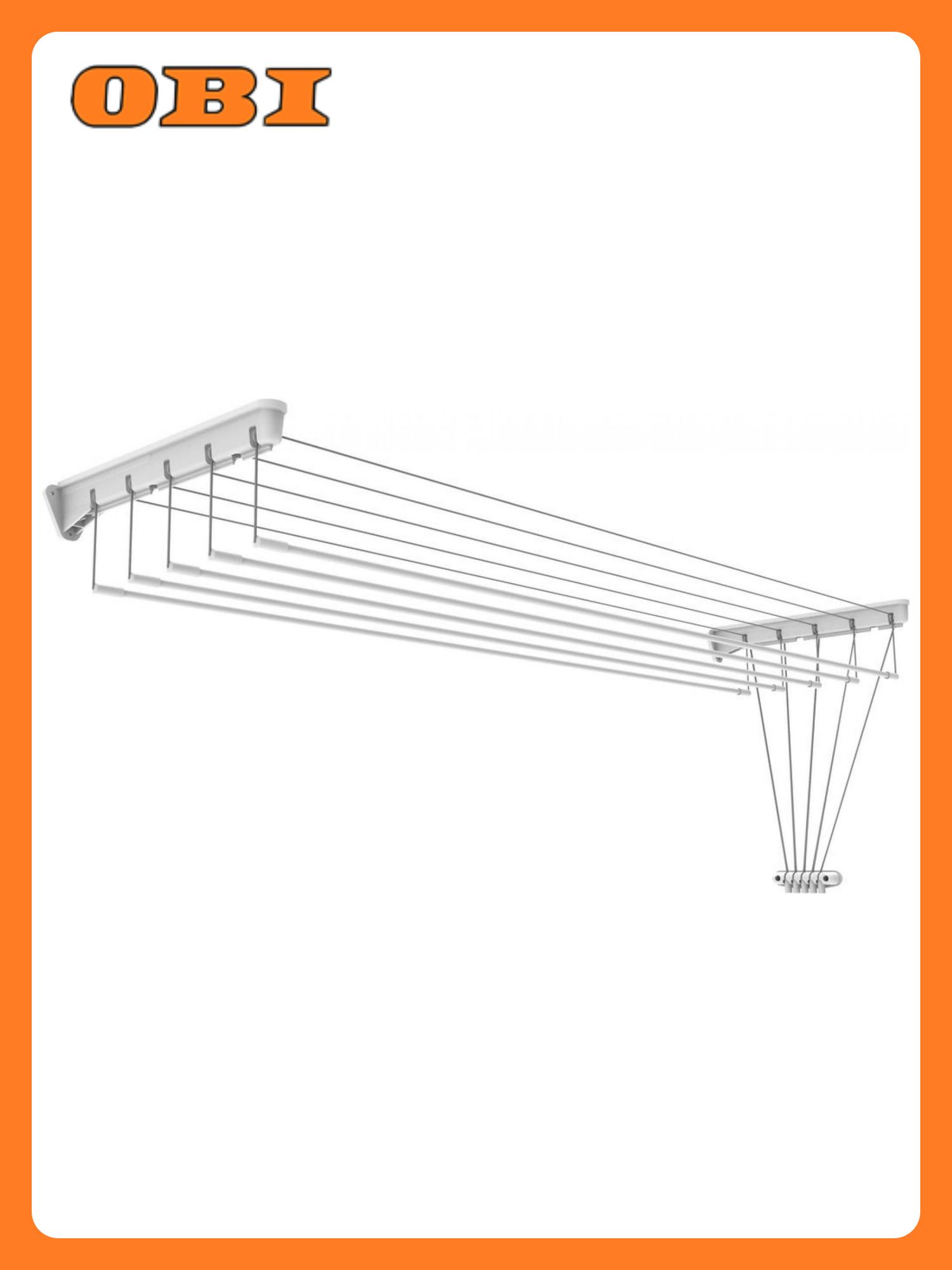 Сушилка Ника настенно-потолочная 8 м белый