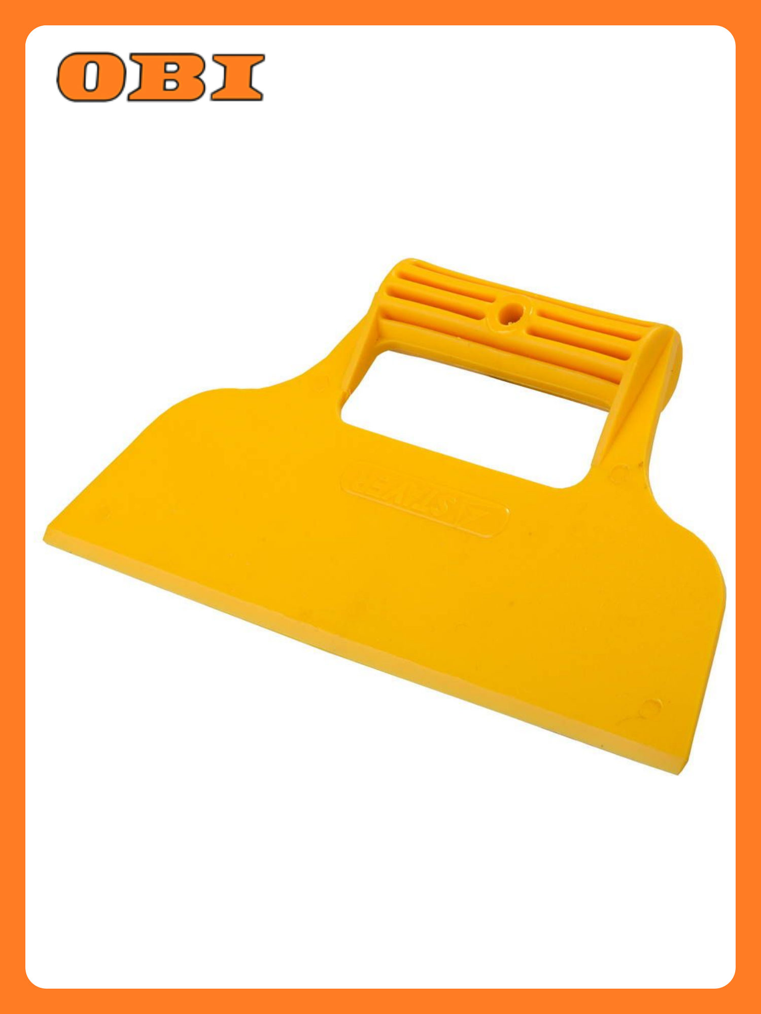 Шпатель STAYER малярный пластиковый 230мм противоскользящая рукоятка желтый