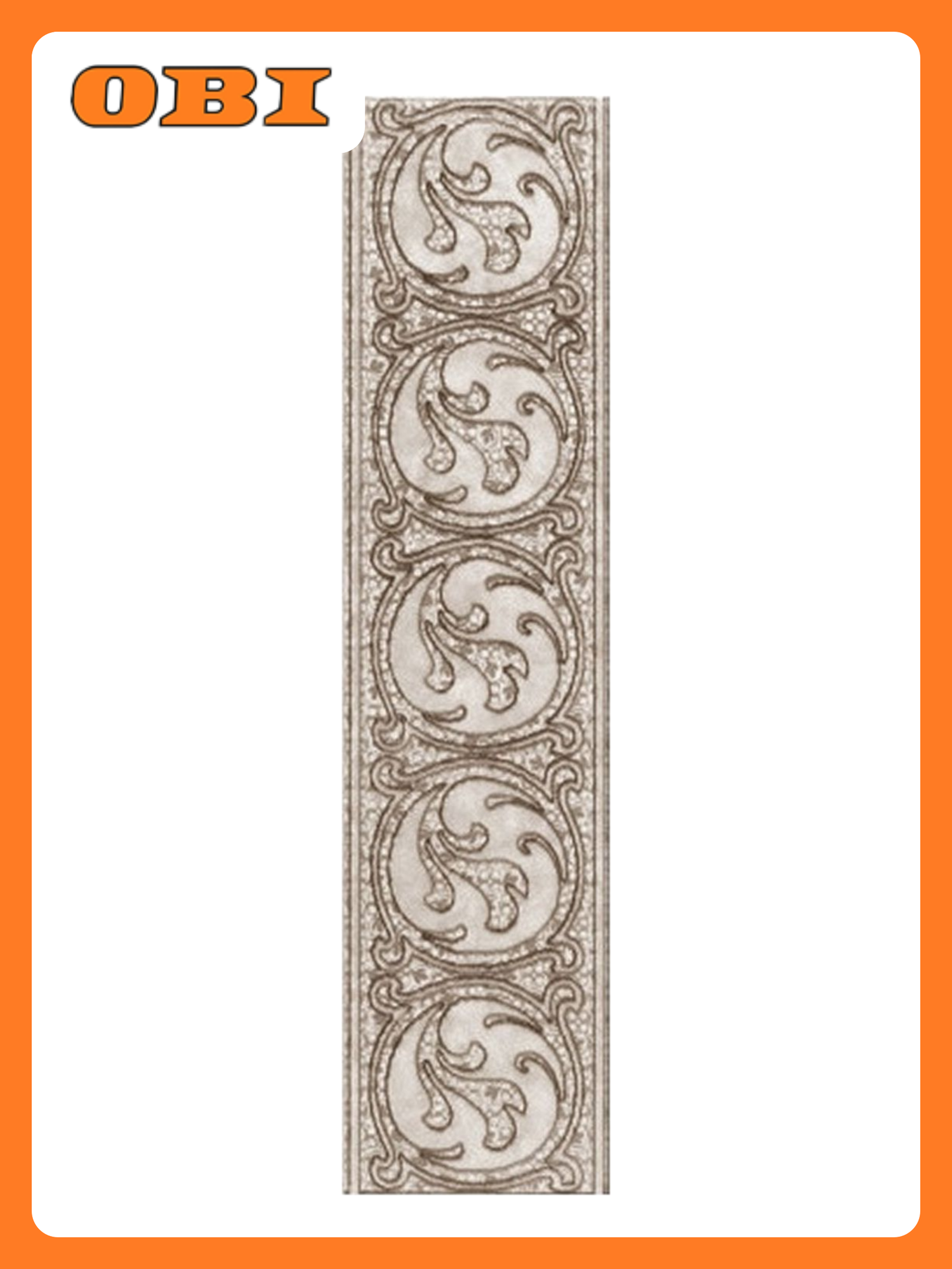 Бордюр Керамин Раполано бежевый 40х98 см 1шт