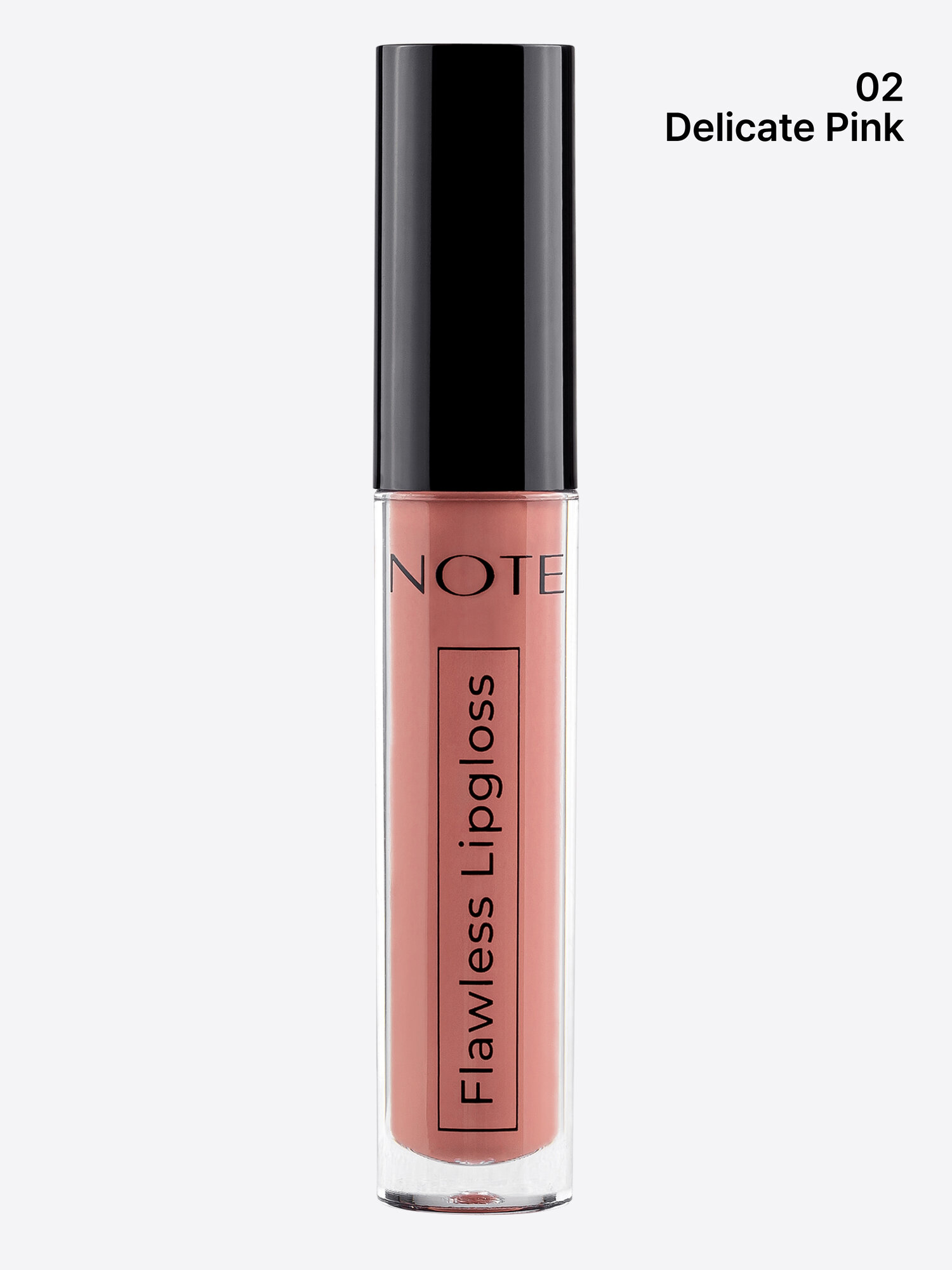 NOTE Flawless Lipgloss №02 — блеск для губ с зеркальным сиянием — фото 1