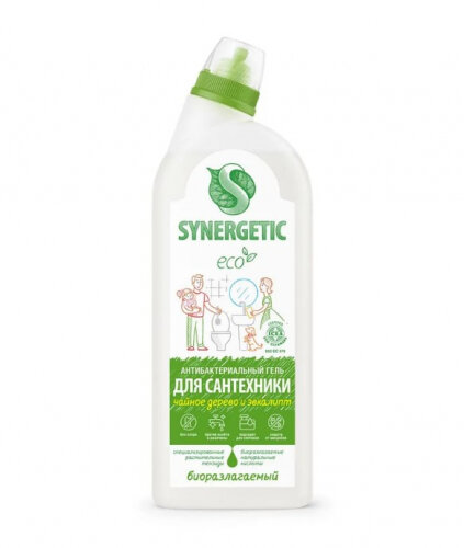 Чистящее средство Synergetic Чайное дерево и эвкалипт для сантехники биоразлагаемое 700 мл