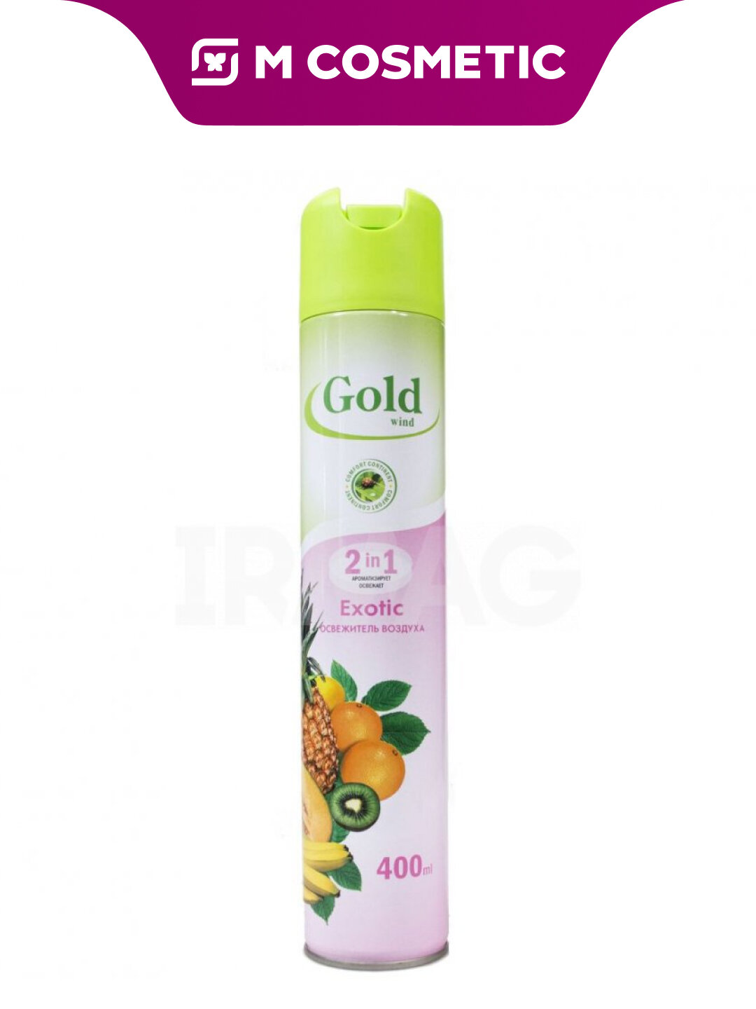 Освежитель воздуха Gold Wind Exotic, тропические фрукты, аэрозоль, 300 мл