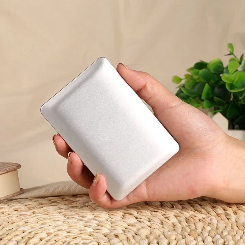 Портативное power bank, серебристый
