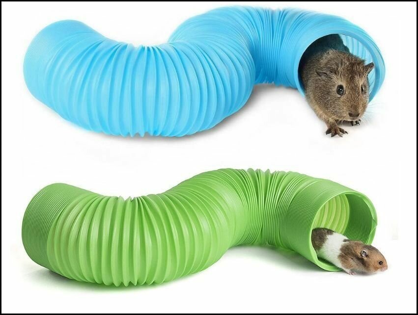 Тоннель/туннель труба лабиринт для хорьков лабиринт для крыс грызунов ежей 1 метр складной