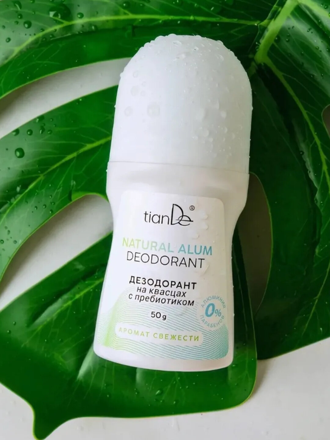 Дезодорант Tiande на квасцах с пребиотиком, аромат свежести — фото 1