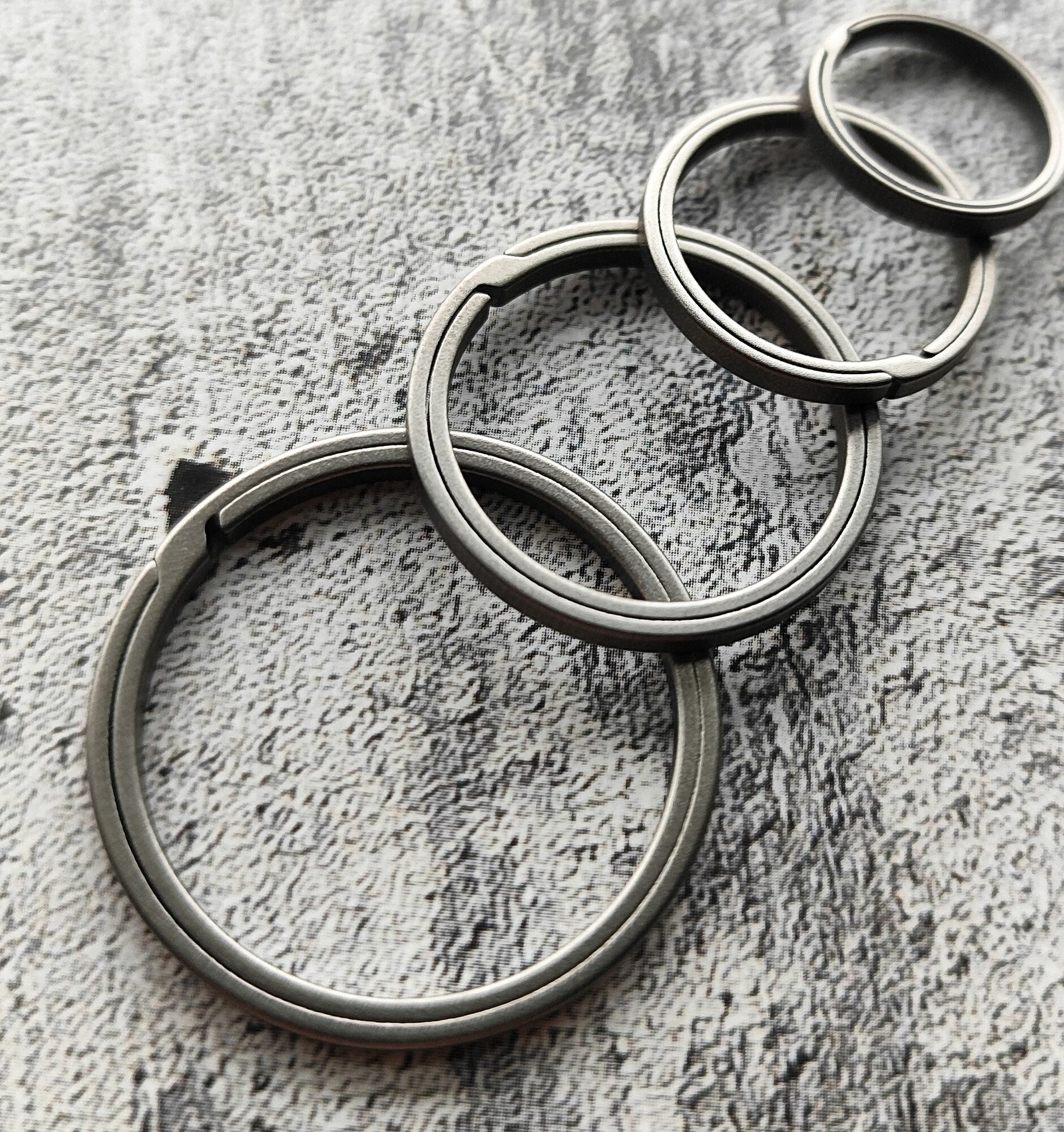 Бирка для ключей, 4 шт., серый — фото 1