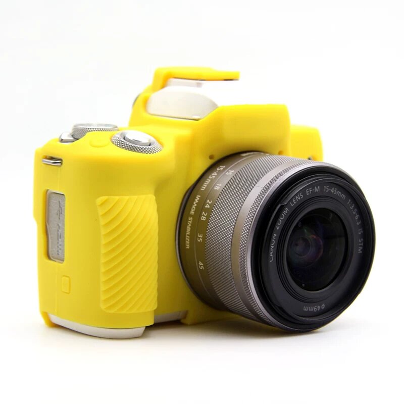 Желтый силиконовый чехол для Canon EOS M50 M50 II защита объектива