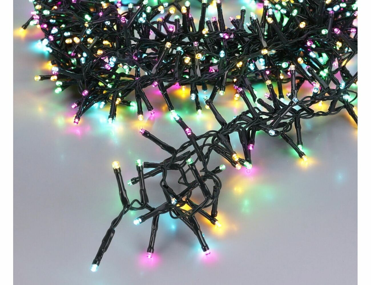 Светодиодная гирлянда Koopman Snake Comfort Macaron, 700 разноцветных SOFT LED-огней, 14+3 м, контроллер, таймер, зелёный ПВХ, уличная, Koopman International AX8561020