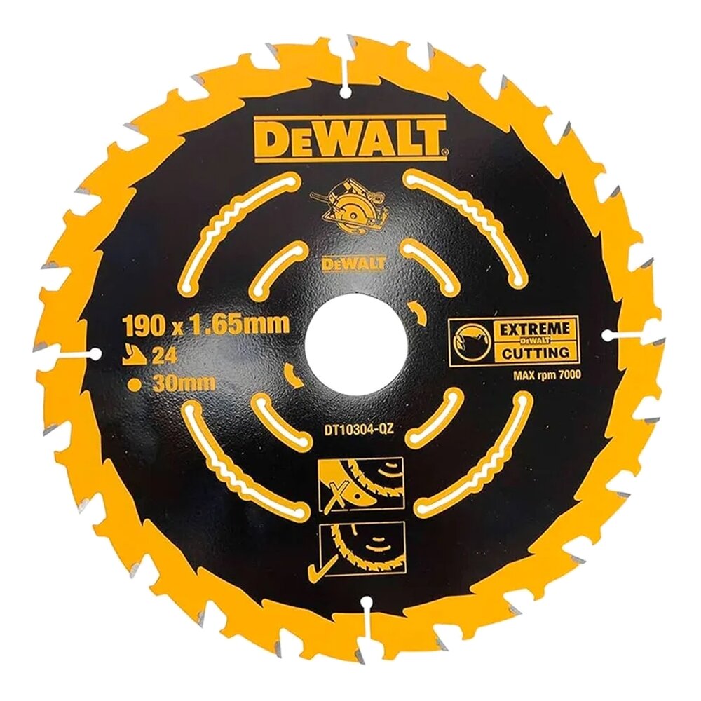 Диск пильный по дереву DeWALT EXTREME 190x1.6х30мм 24T DT10304-QZ