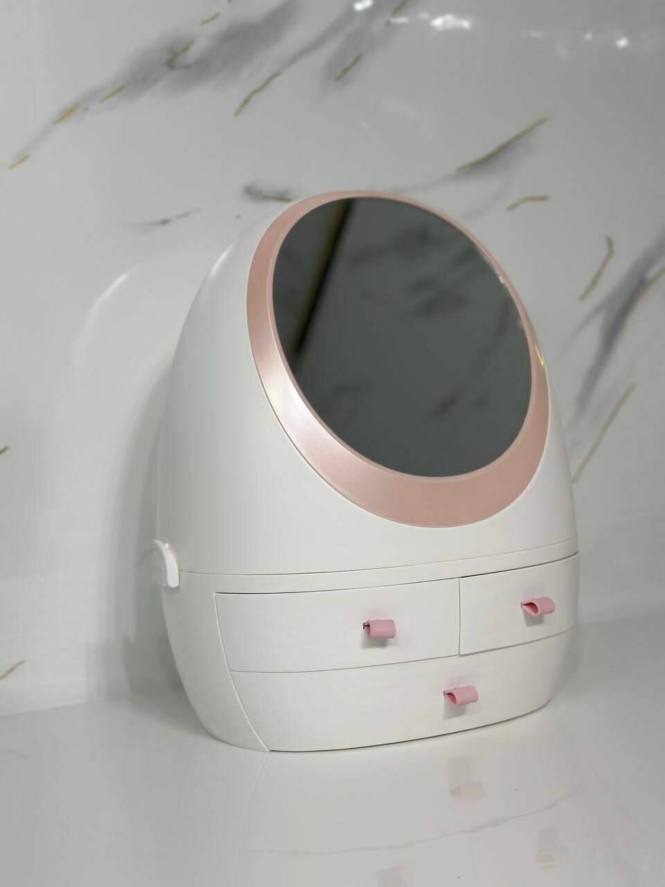 Органайзер для косметики с зеркалом шкатулка парфюмерия украшений аксессуаров и бижутерии