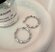 Серьги-кольца «серебристы сияние ярки»