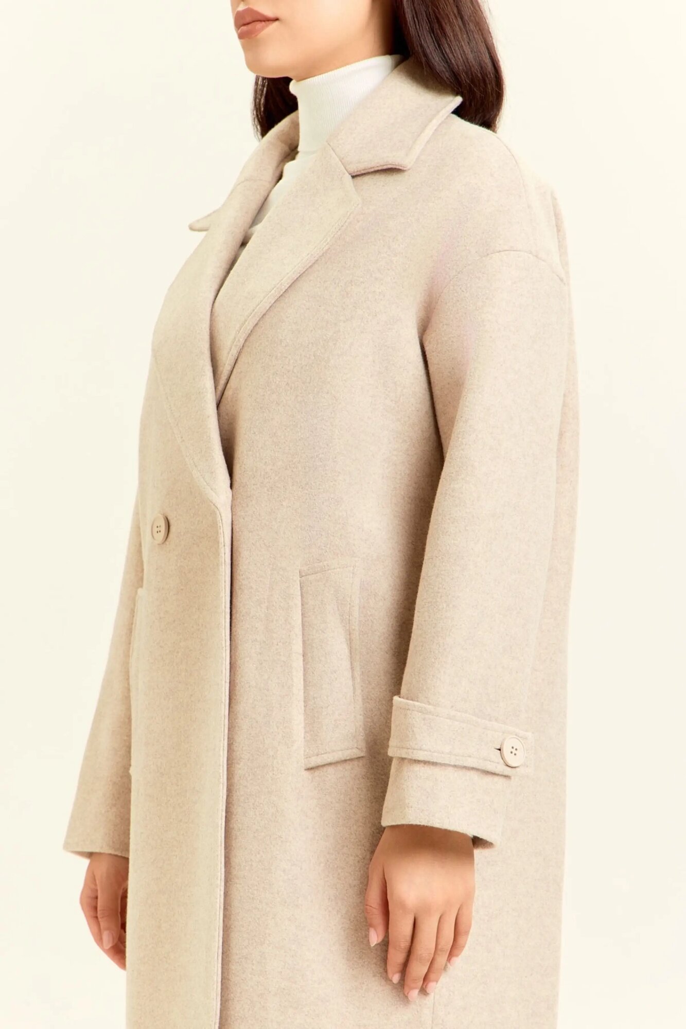 Пальто Selfie, размер M, бежевый — фото 1