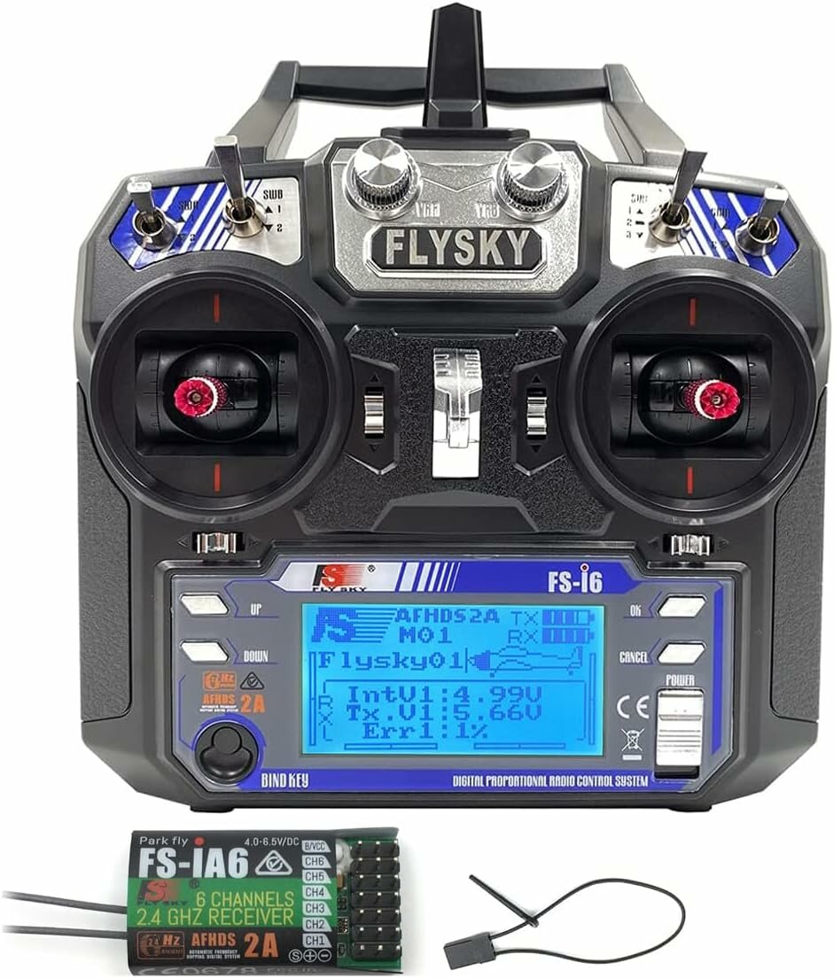 Радиосистема FlySky FS-i6 6CH 2.4GHz с приёмником FS-iA6 для RC моделей