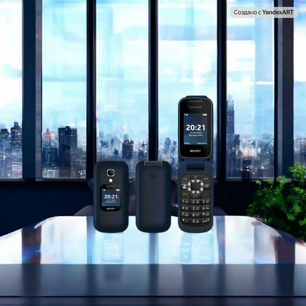 Телефон NOVEY Senat CDMA SC1 Perfectum, кнопочный, IPS-экран, синий