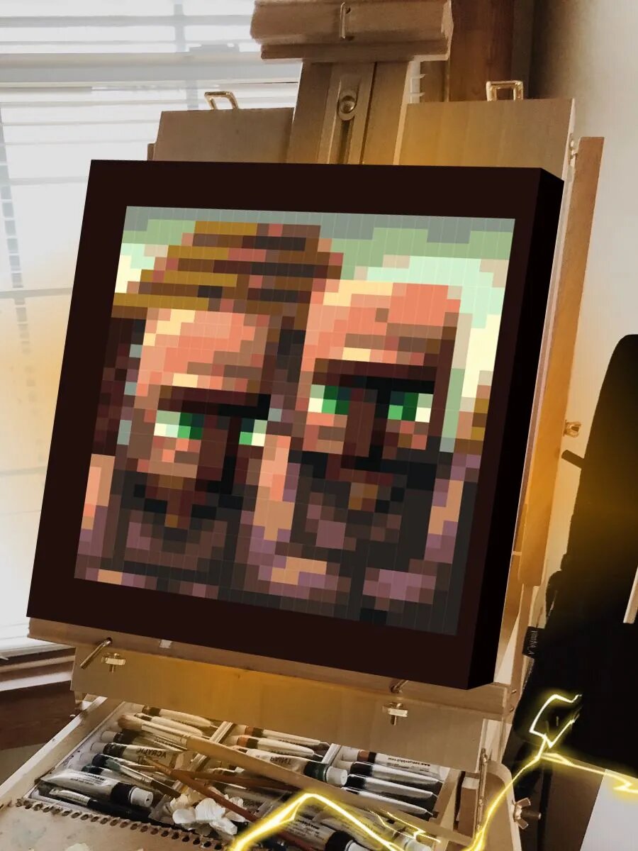 Майнкрафт картина по номерам на холсте — фото 1