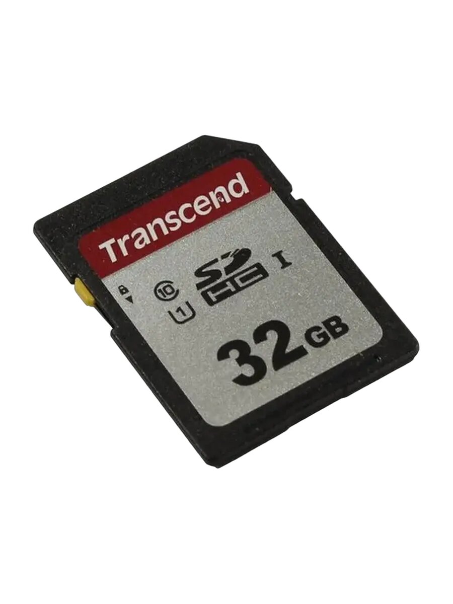 Карта памяти Transcend TS32GSDC300S V10, объёмом 32 ГБ, Class 10, SDHC